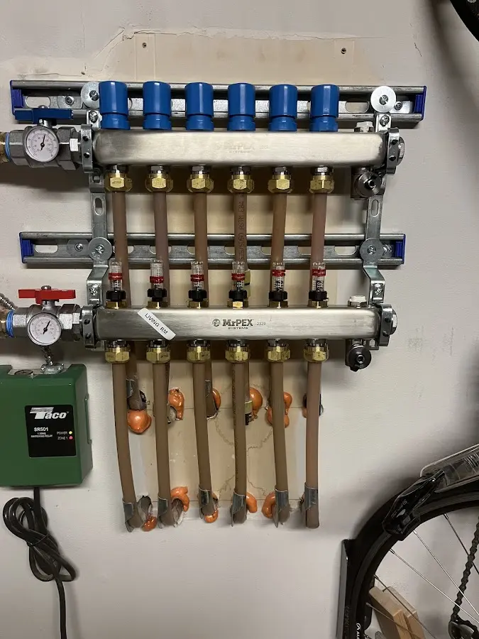 Plumber performing Leak Detection at a residential property in Marvin